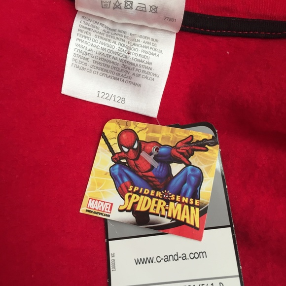 Toddlers Spiderman Hooded Zipper Jacket by C&A - Picture 7 of 8
